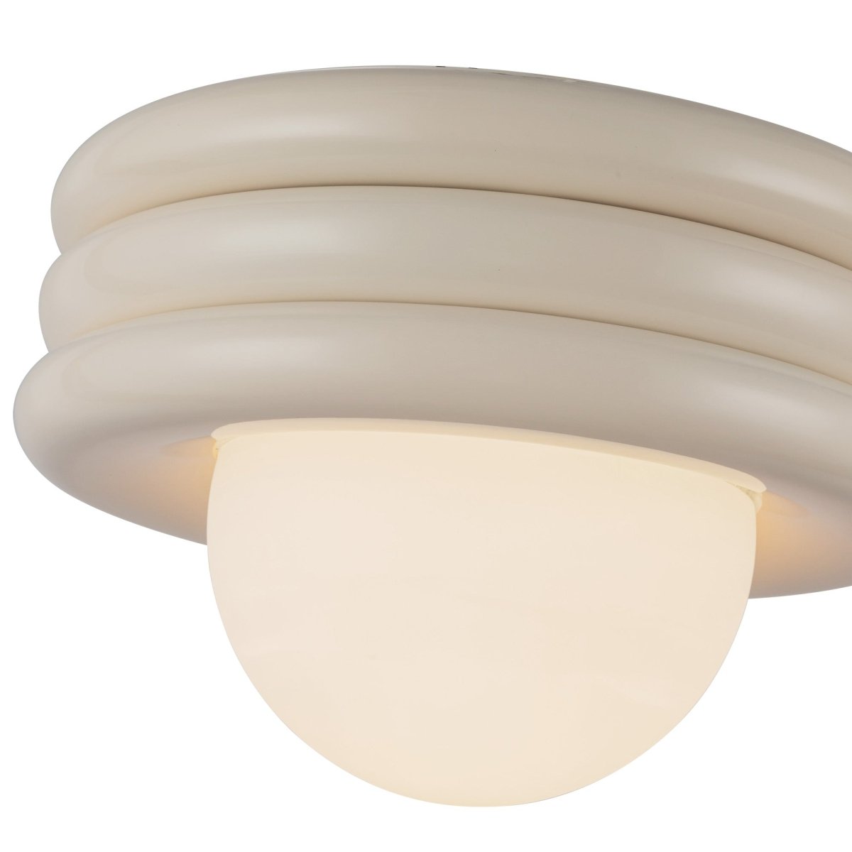 Semi - plafonnier Harvey - Blanc perlé by Alora Lighting | Luminaires & cie