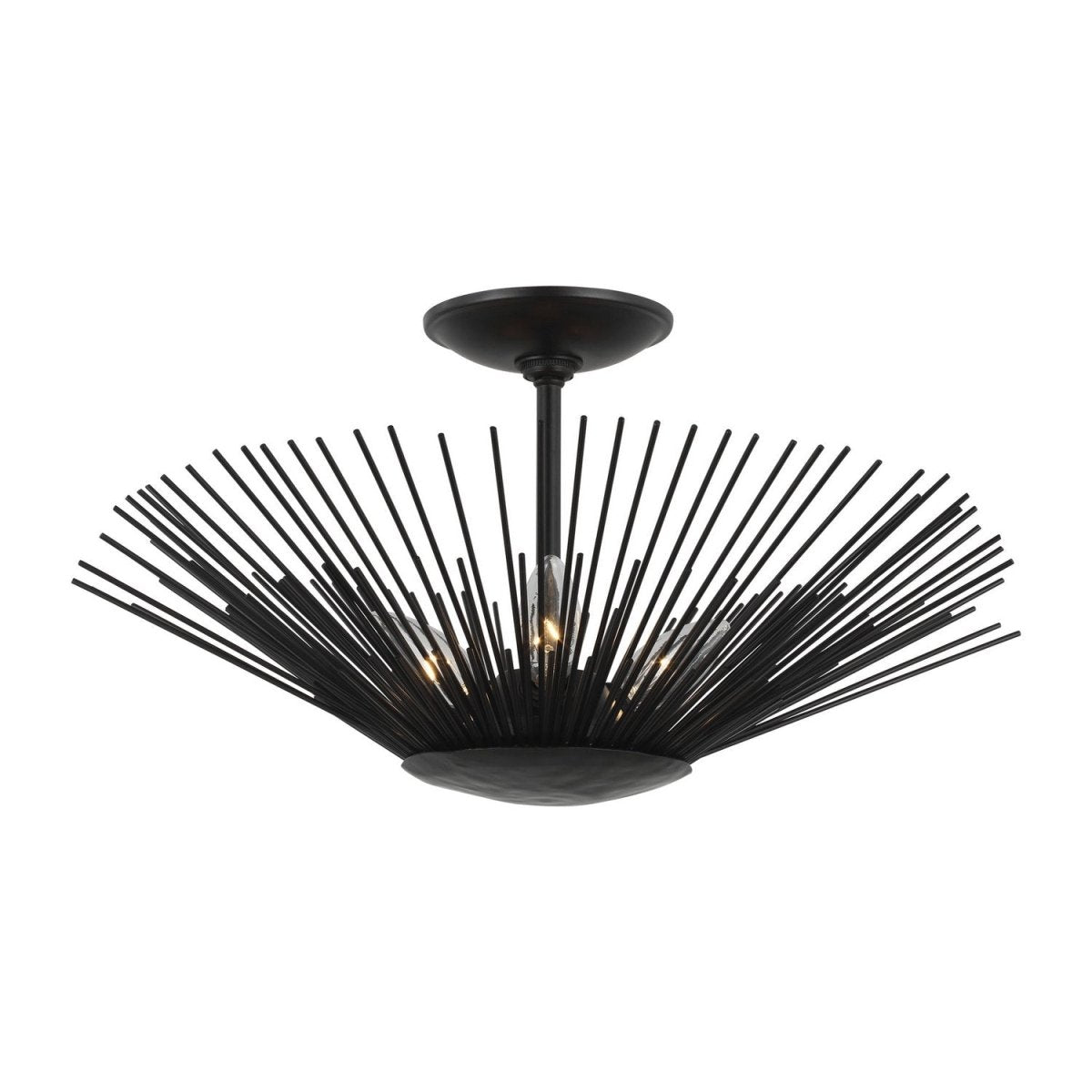 Semi-plafonnier Helios - Fer vieilli by Visual Comfort Studio | Luminaires & cie