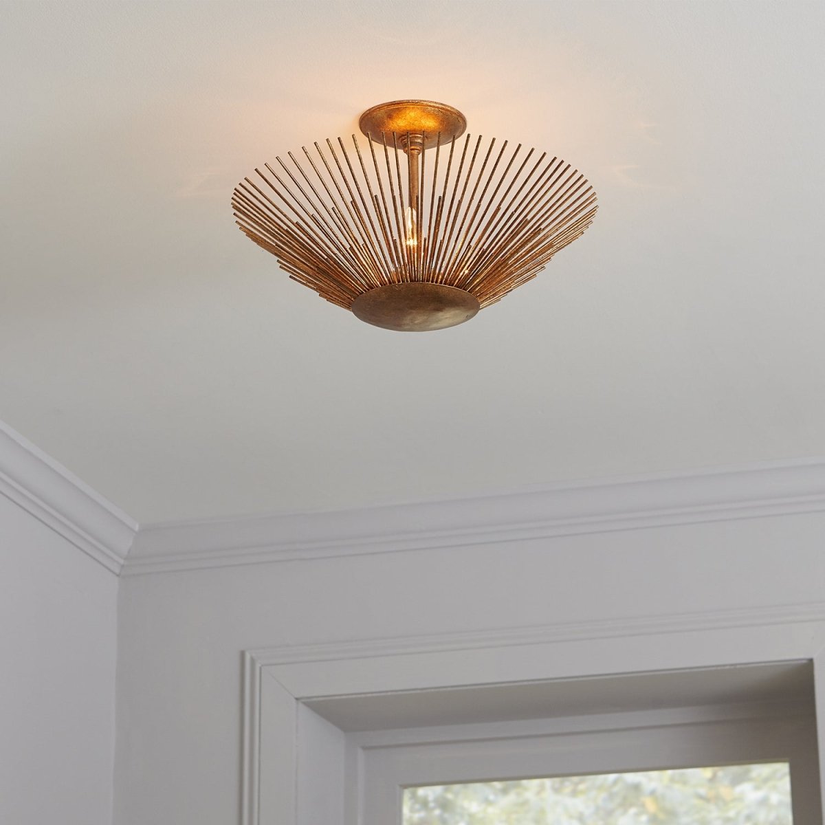 Semi-plafonnier Helios - Fer vieilli by Visual Comfort Studio | Luminaires & cie