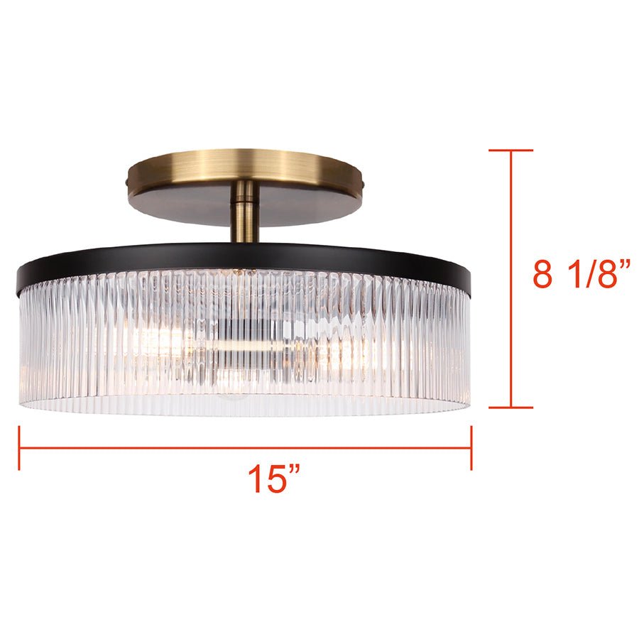 Semi - plafonnier Jenner - by Canarm | Luminaires & cie