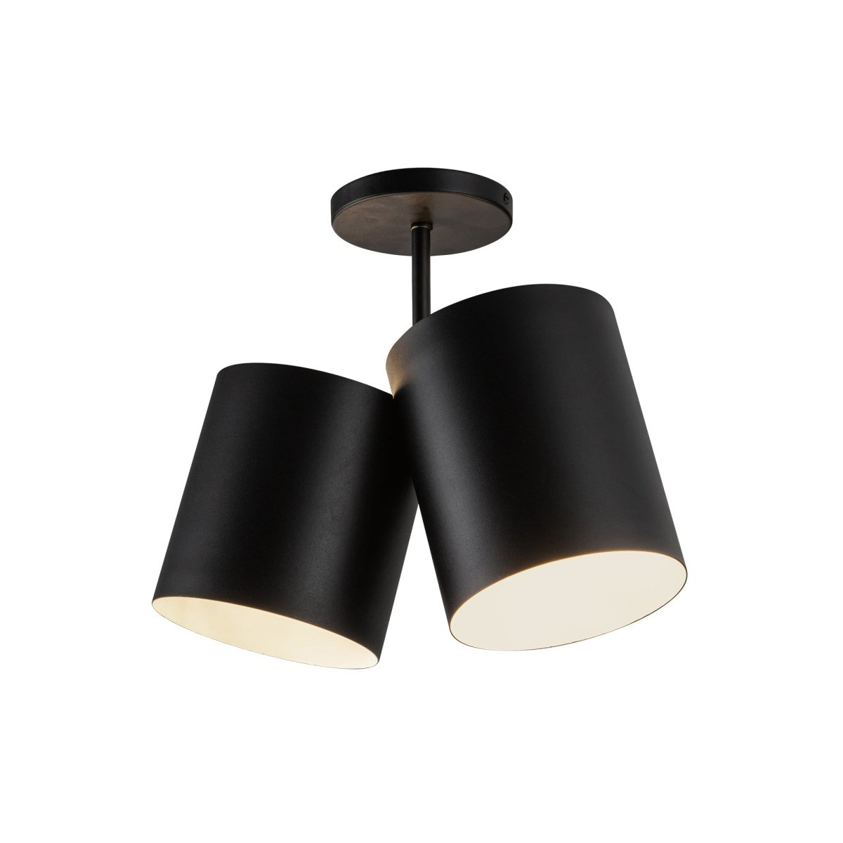 Semi - plafonnier Keiko - Noir by Kuzco Lighting | Luminaires & cie