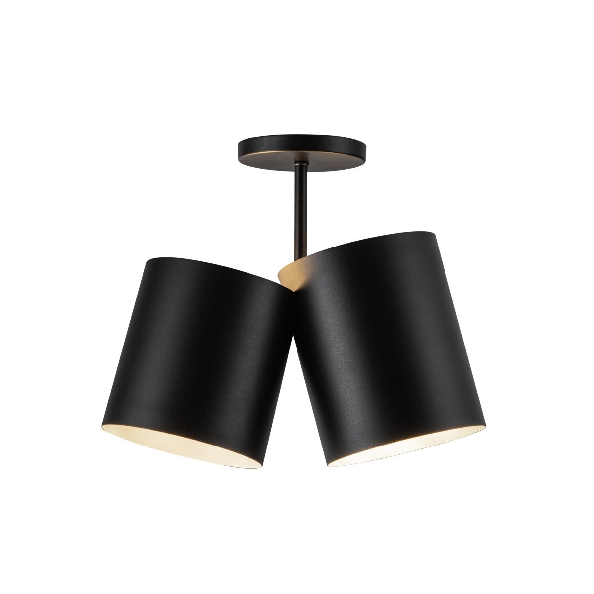 Semi - plafonnier Keiko - Noir by Kuzco Lighting | Luminaires & cie