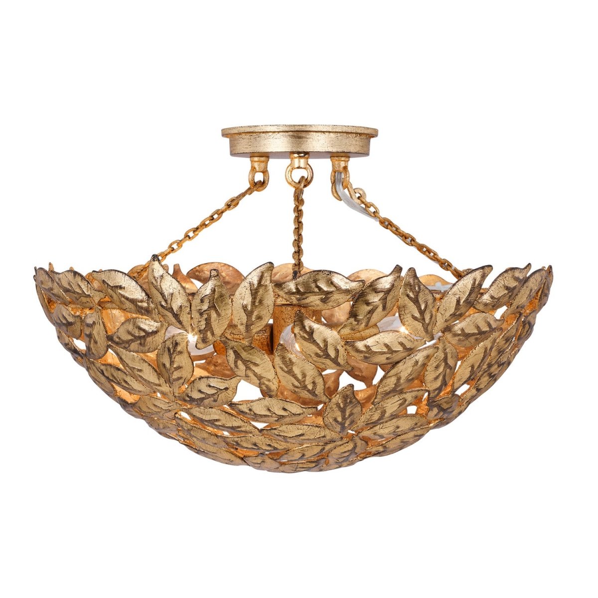 Semi-plafonnier Kelan - Doré antique by Visual Comfort Studio | Luminaires & cie