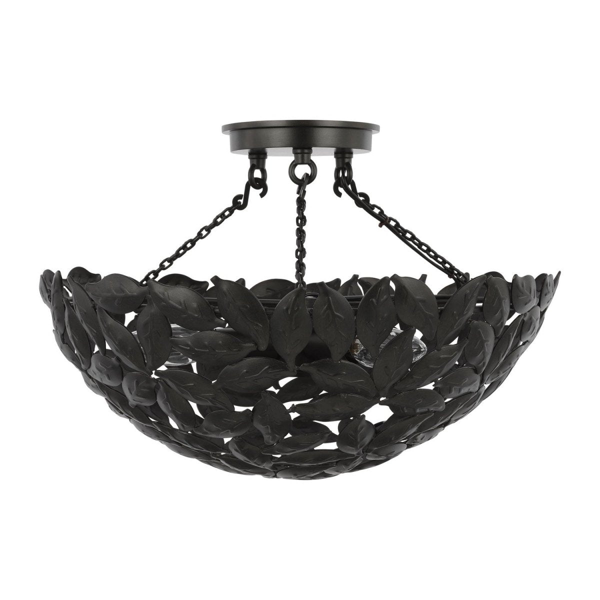 Semi-plafonnier Kelan - Blanc texturé by Visual Comfort Studio | Luminaires & cie