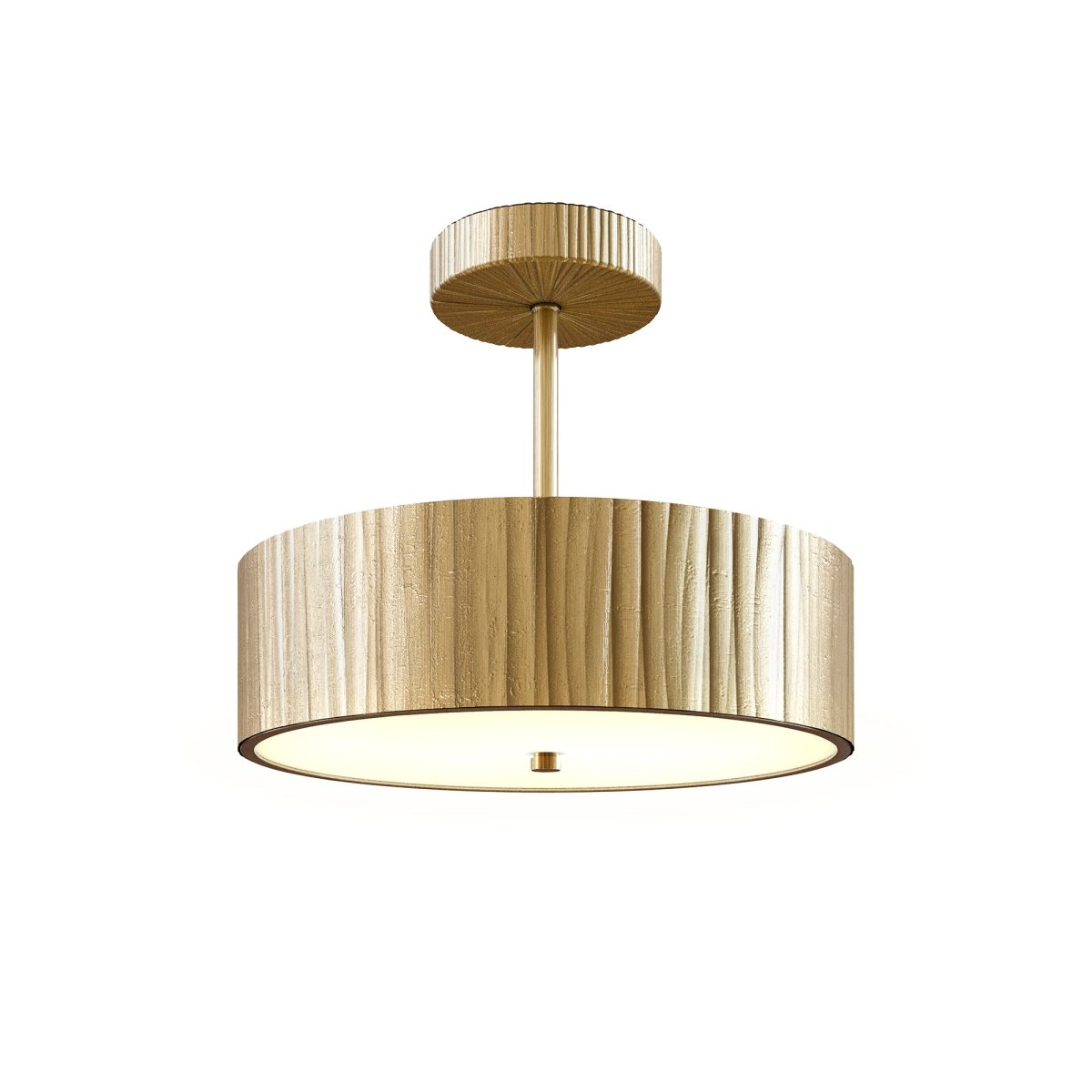 Semi - plafonnier Kensington - Laiton vintage by Alora Lighting | Luminaires & cie
