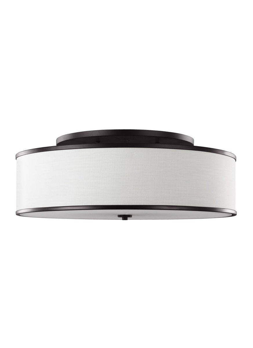 Semi-plafonnier Lennon - Nickel satiné 30 1/4" by Visual Comfort Studio | Luminaires & cie