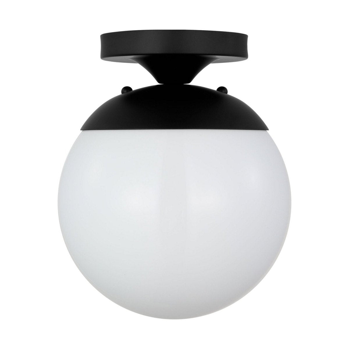 Semi-plafonnier Leo - Hanging Globe - Aluminium satiné Blanc mat by Visual Comfort Studio | Luminaires & cie
