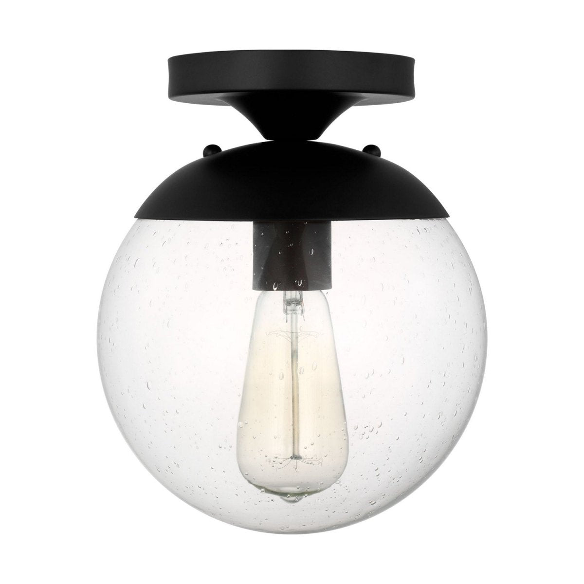Semi-plafonnier Leo - Hanging Globe - Aluminium satiné Blanc mat by Visual Comfort Studio | Luminaires & cie