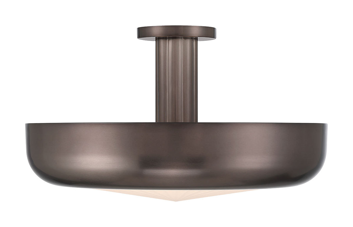 Semi-plafonnier Macey Bronze Harlow, 22 1/4" – vue 2