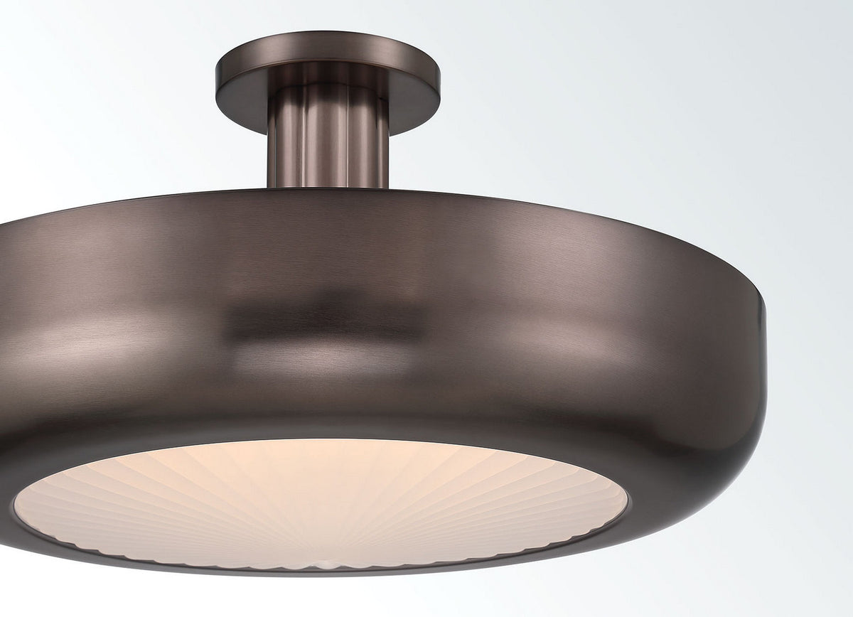 Semi-plafonnier Macey Bronze Harlow, 22 1/4" – vue 6