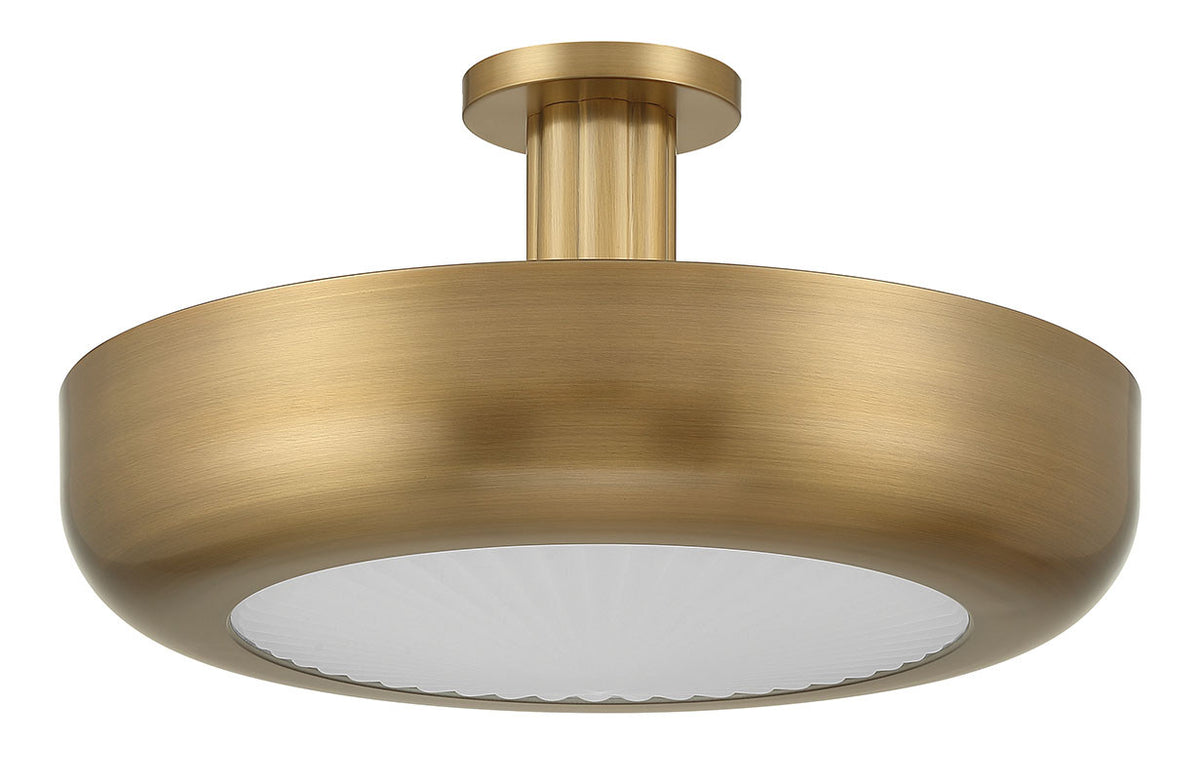 Semi-plafonnier Macey Laiton antique, 22 1/4" – Eurofase