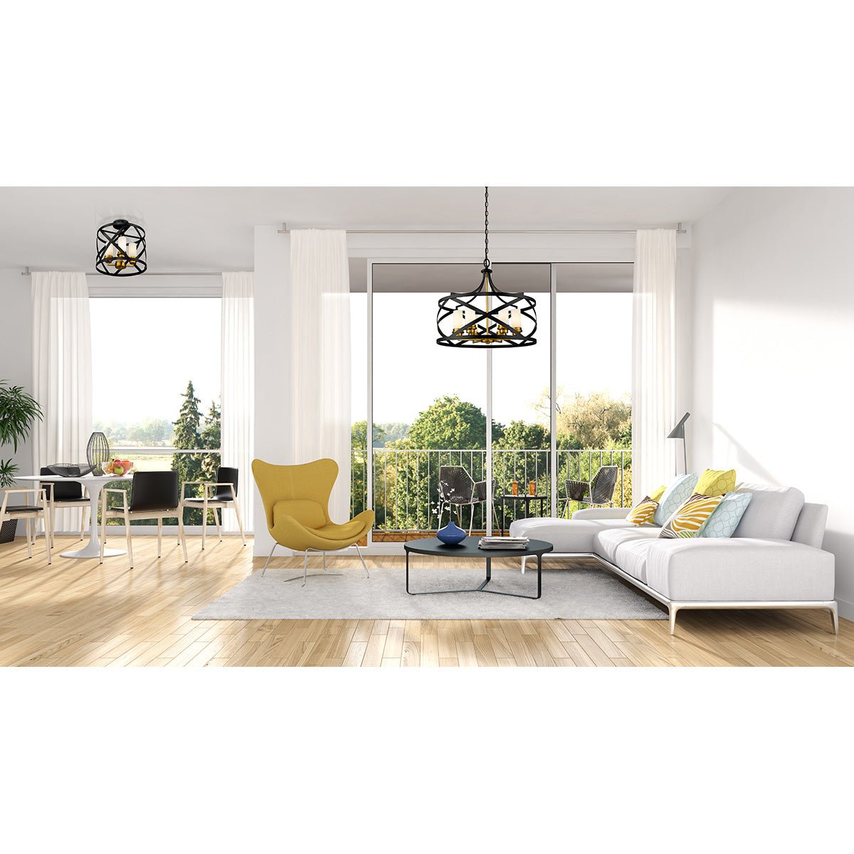 Semi-plafonnier Malcalester