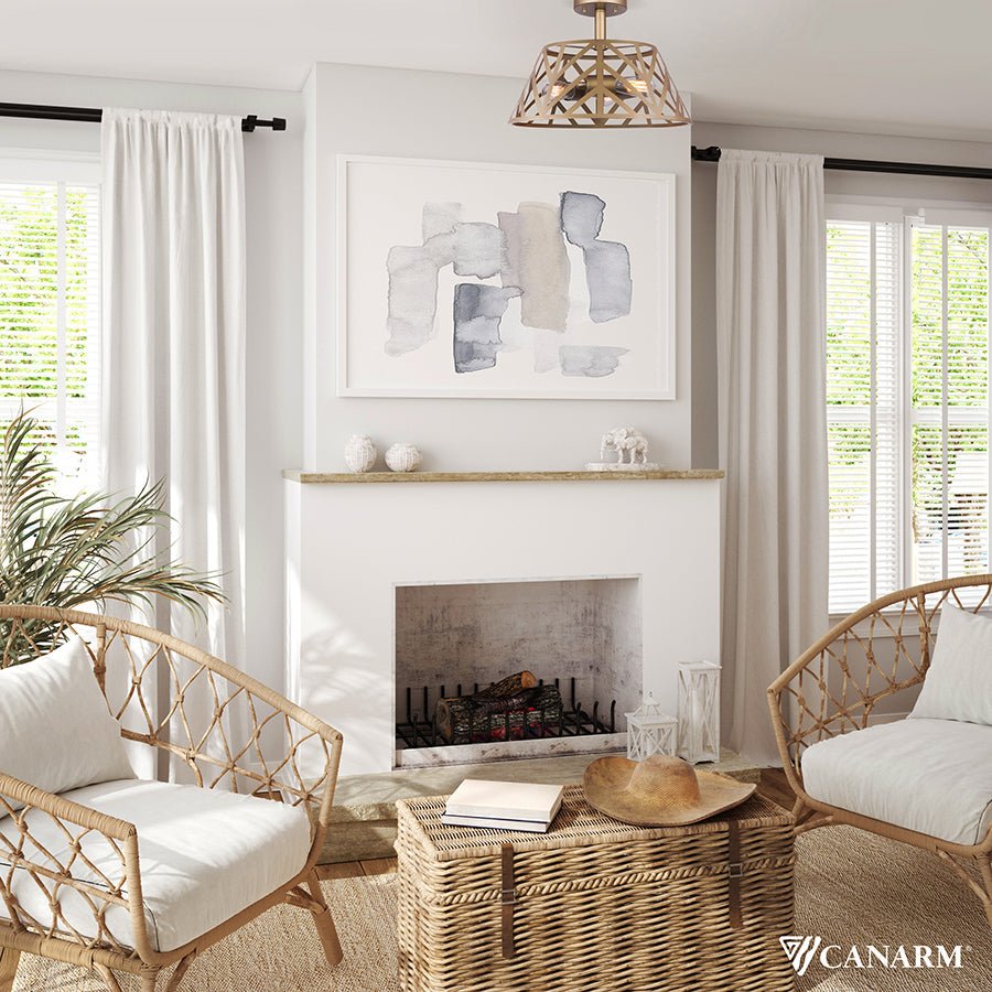 Semi - plafonnier Maud - Or by Canarm | Luminaires & cie