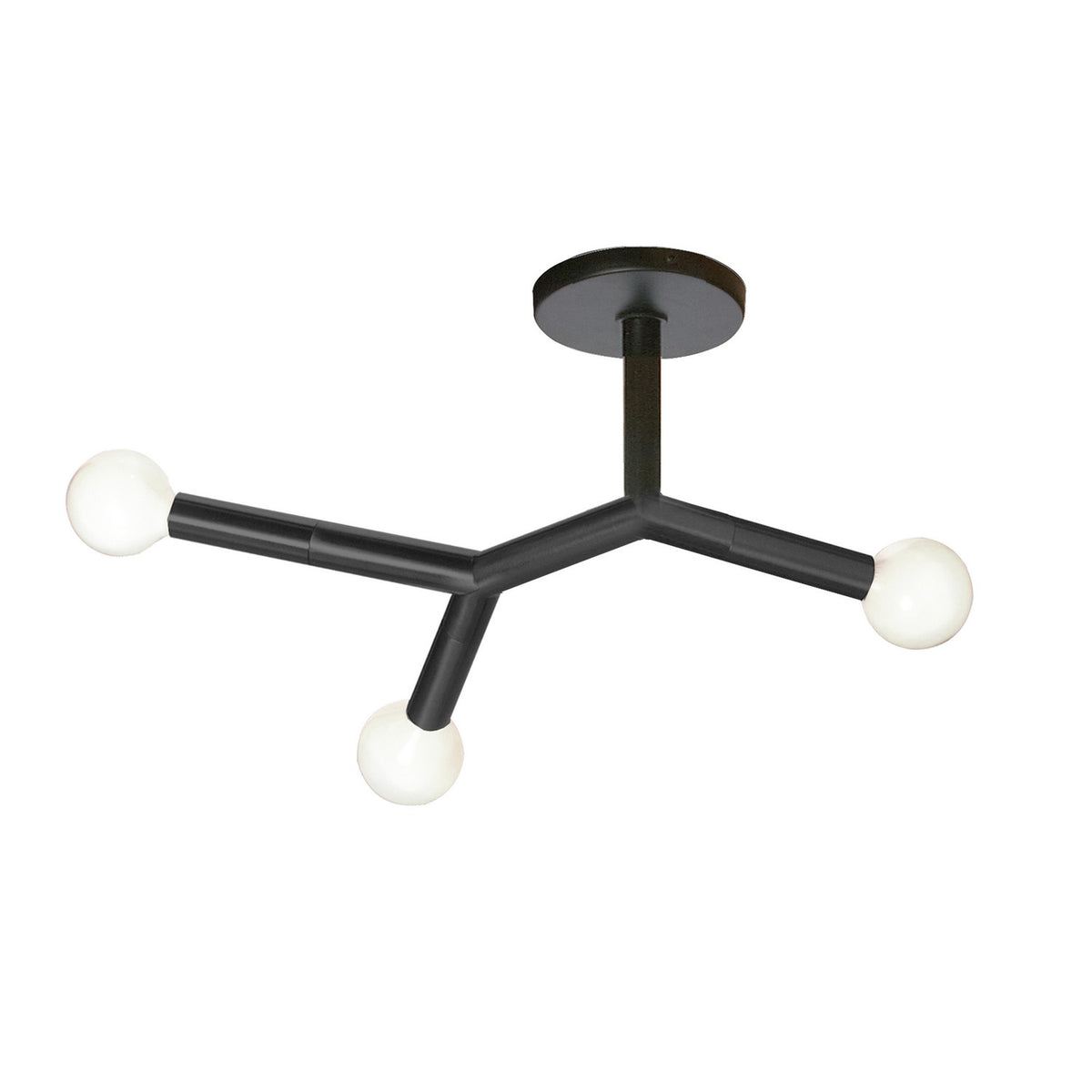 Semi-plafonnier Morgan Noir mat – Dainolite