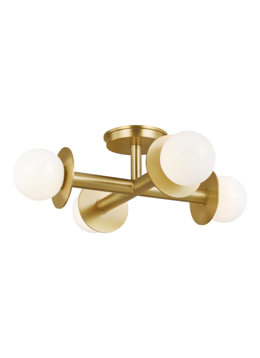 Semi - plafonnier Nodes - Laiton brûlé by Visual Comfort Studio | Luminaires & cie