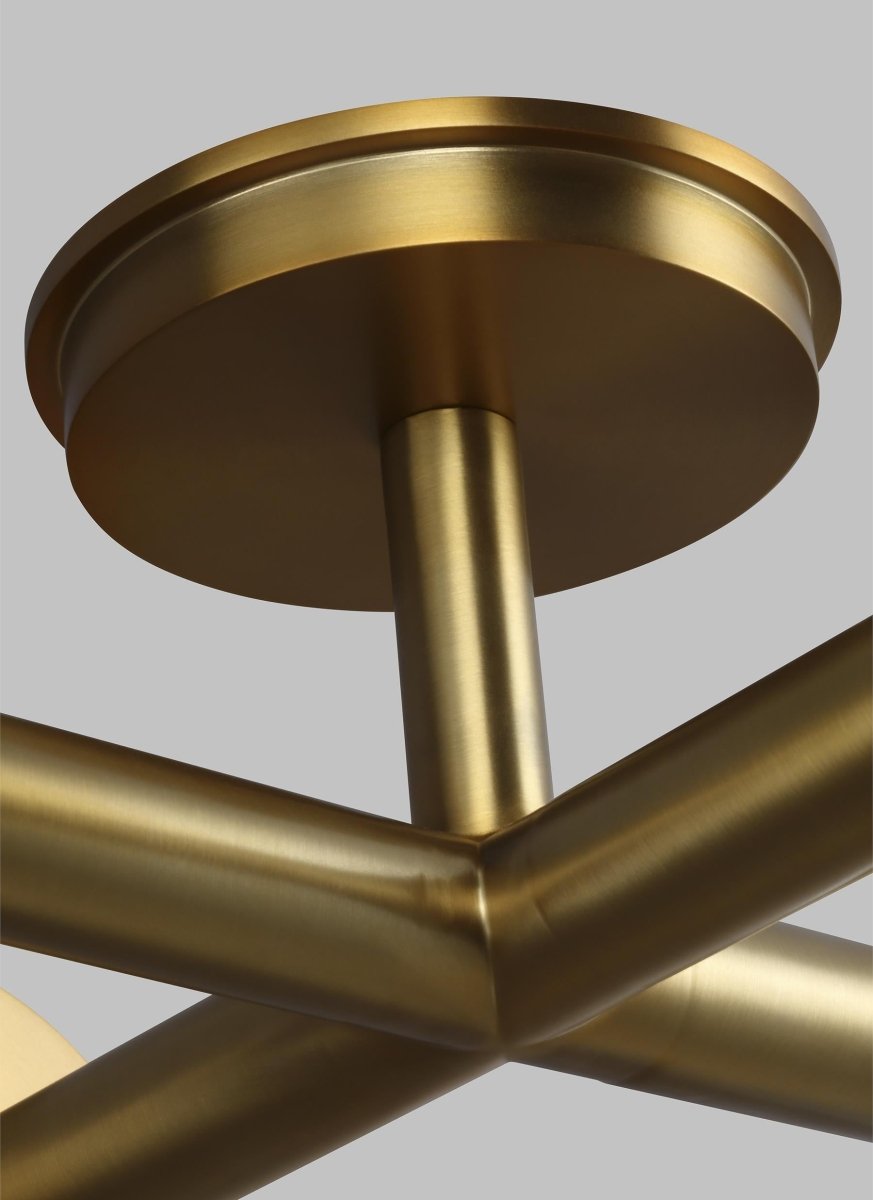 Semi - plafonnier Nodes - Laiton brûlé by Visual Comfort Studio | Luminaires & cie