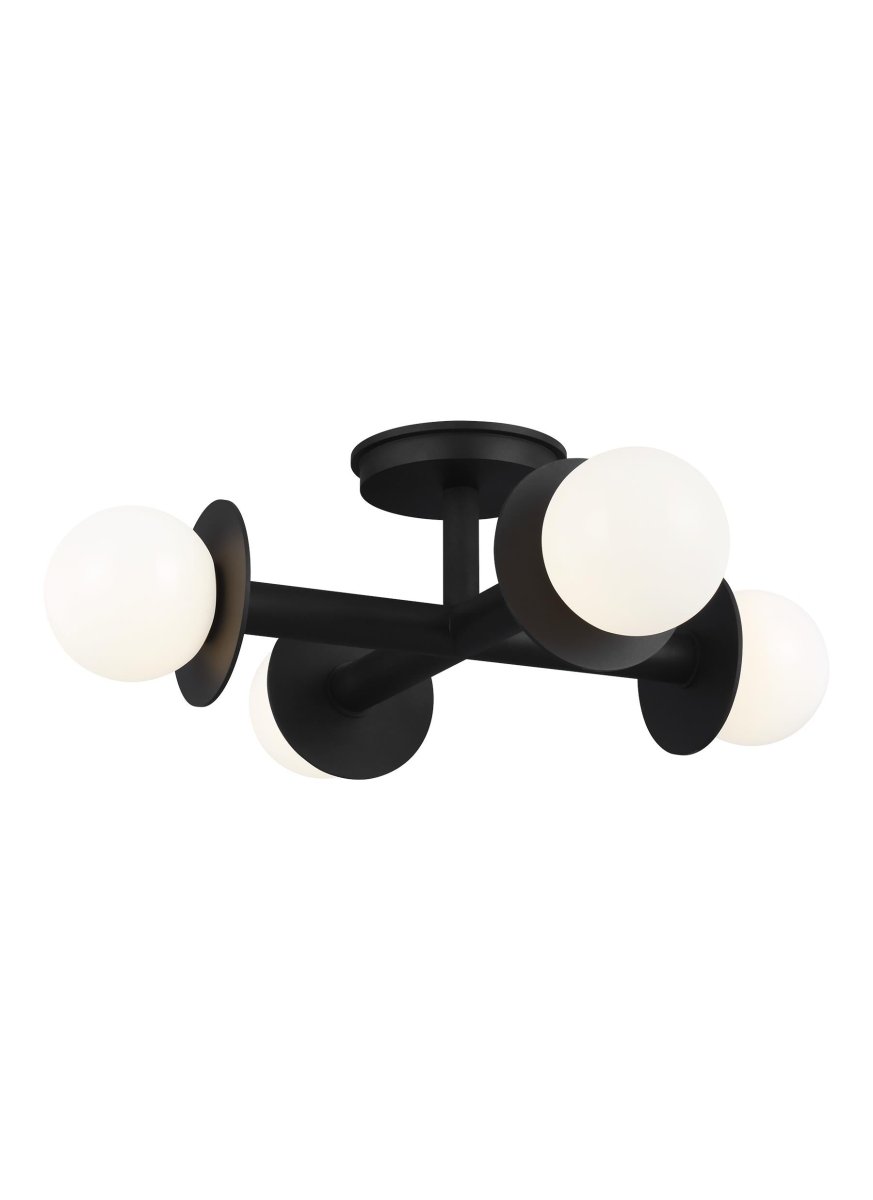 Semi - plafonnier Nodes - Noir de minuit by Visual Comfort Studio | Luminaires & cie