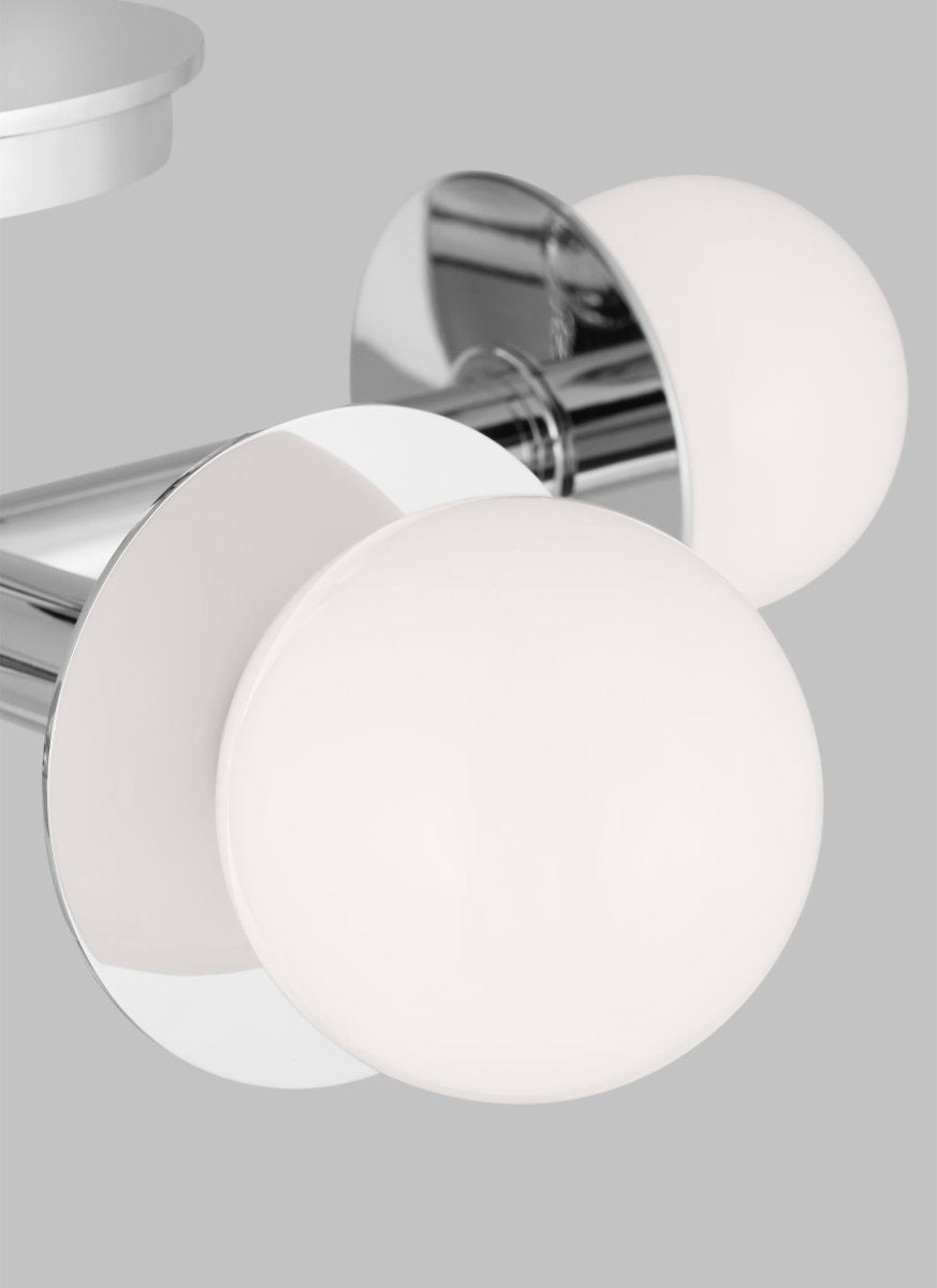 Semi-plafonnier Nodes - Blanc mat by Visual Comfort Studio | Luminaires & cie