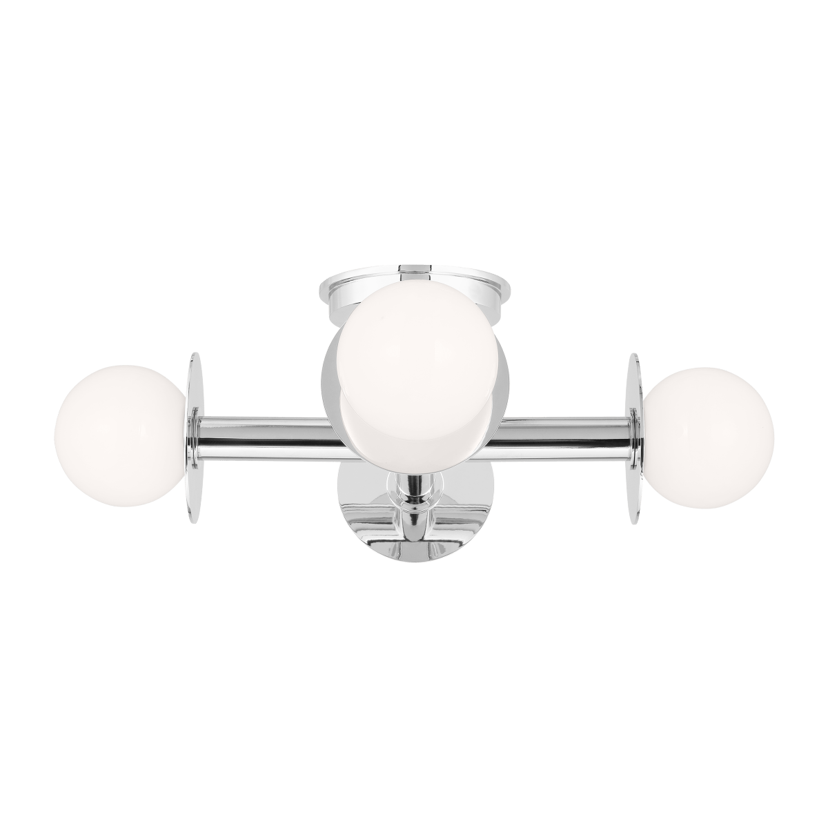 Semi - plafonnier Nodes - Nickel poli by Visual Comfort Studio | Luminaires & cie