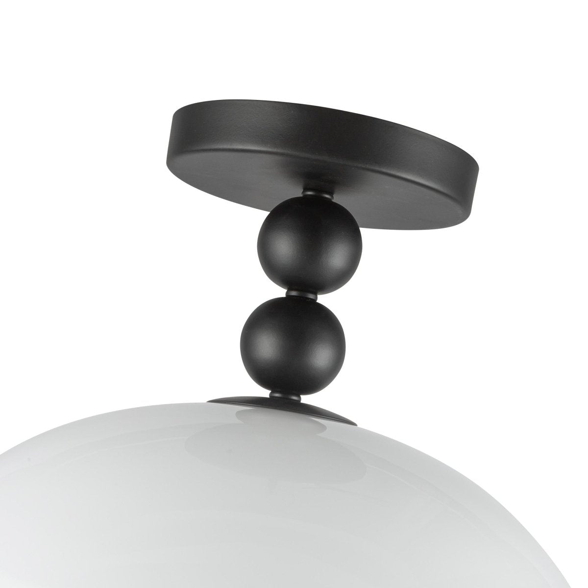 Semi - plafonnier Paisley - Verre d'opale noir / brillant mat by Alora Lighting | Luminaires & cie