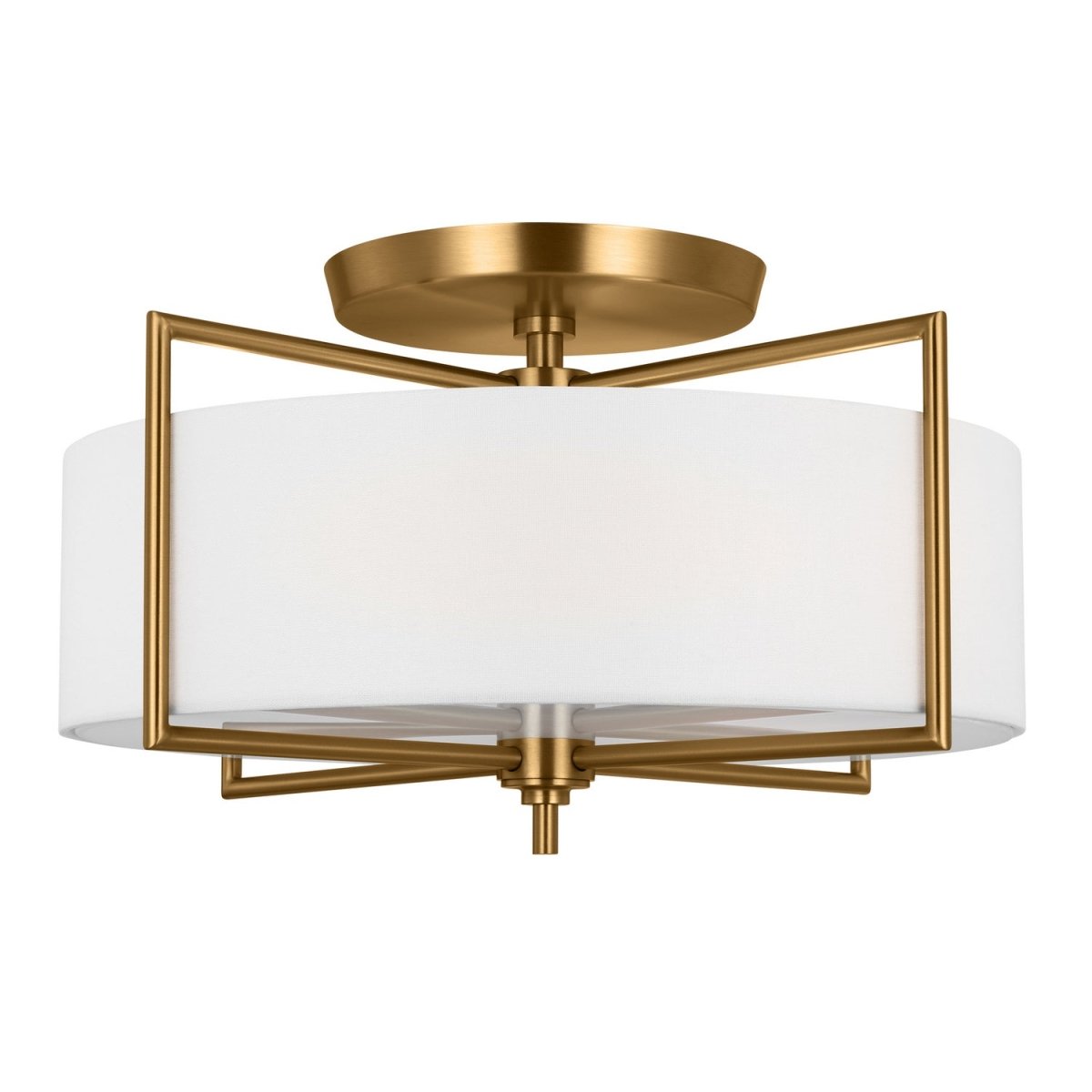 Semi-plafonnier Perno - Laiton bruni 15" by Visual Comfort Studio | Luminaires & cie