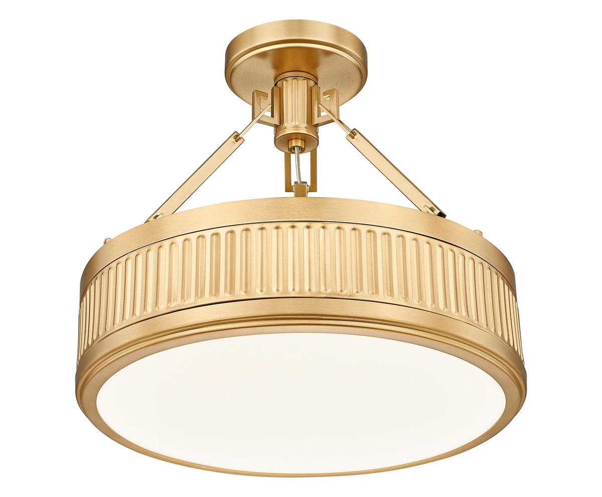 Semi-plafonnier Quinn Or moderne, 15" – vue 2