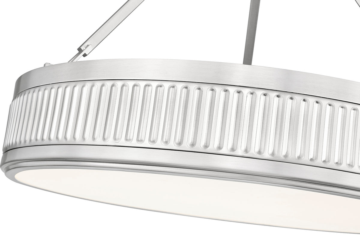 Semi-plafonnier Quinn Nickel satiné, 22" – vue 5