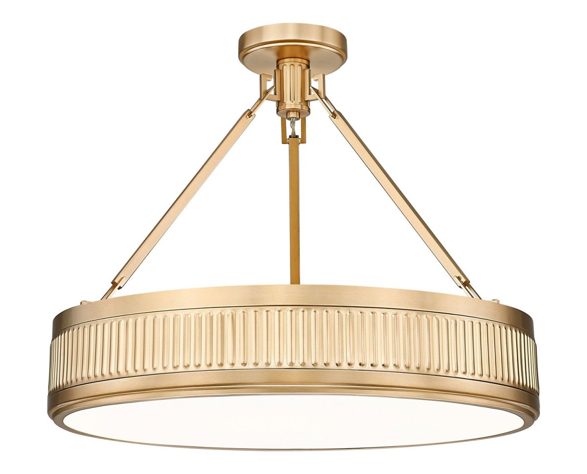 Semi-plafonnier Quinn - Or moderne 22" by Z-Lite | Luminaires & cie