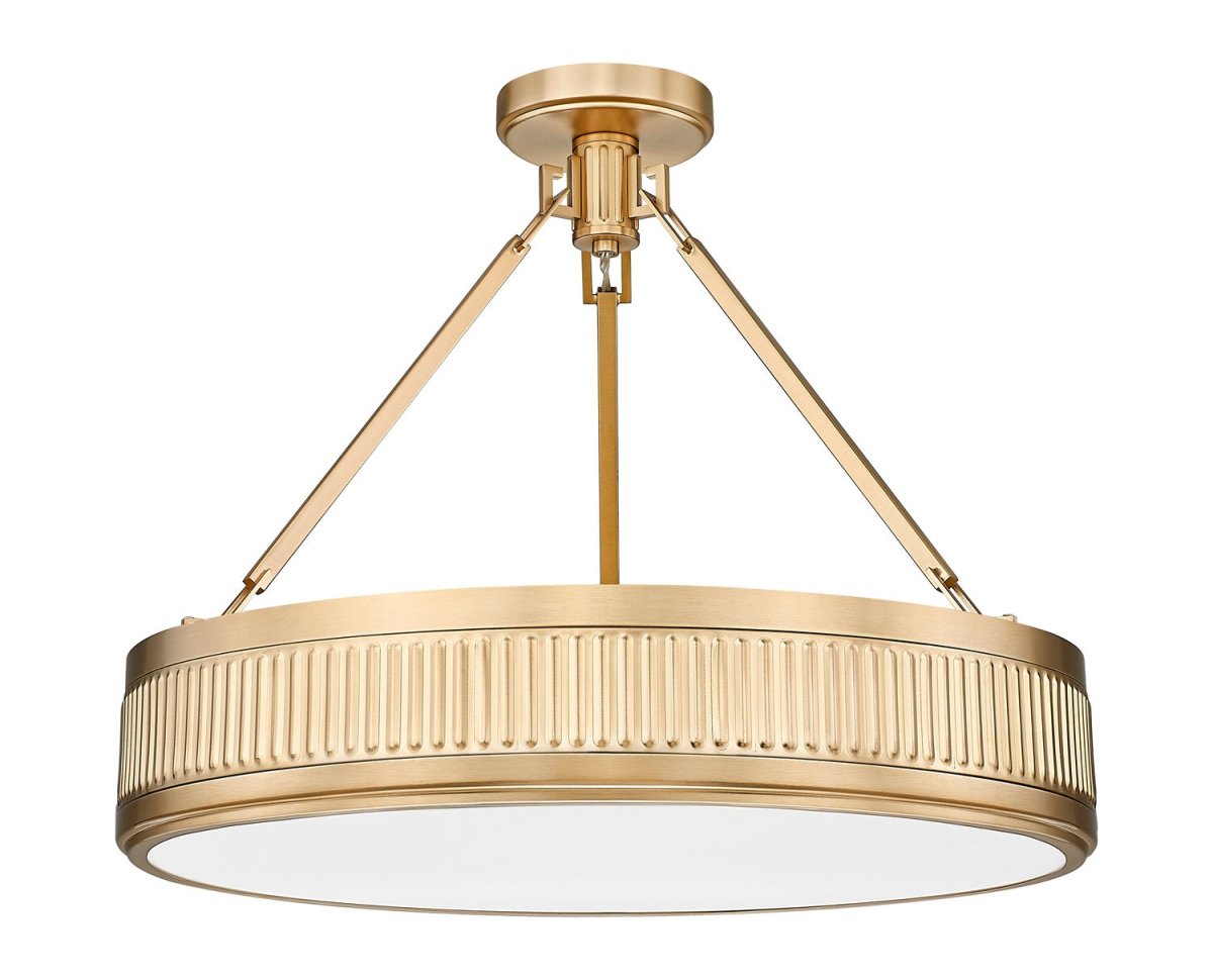Semi-plafonnier Quinn - Nickel satiné 22" by Z-Lite | Luminaires & cie