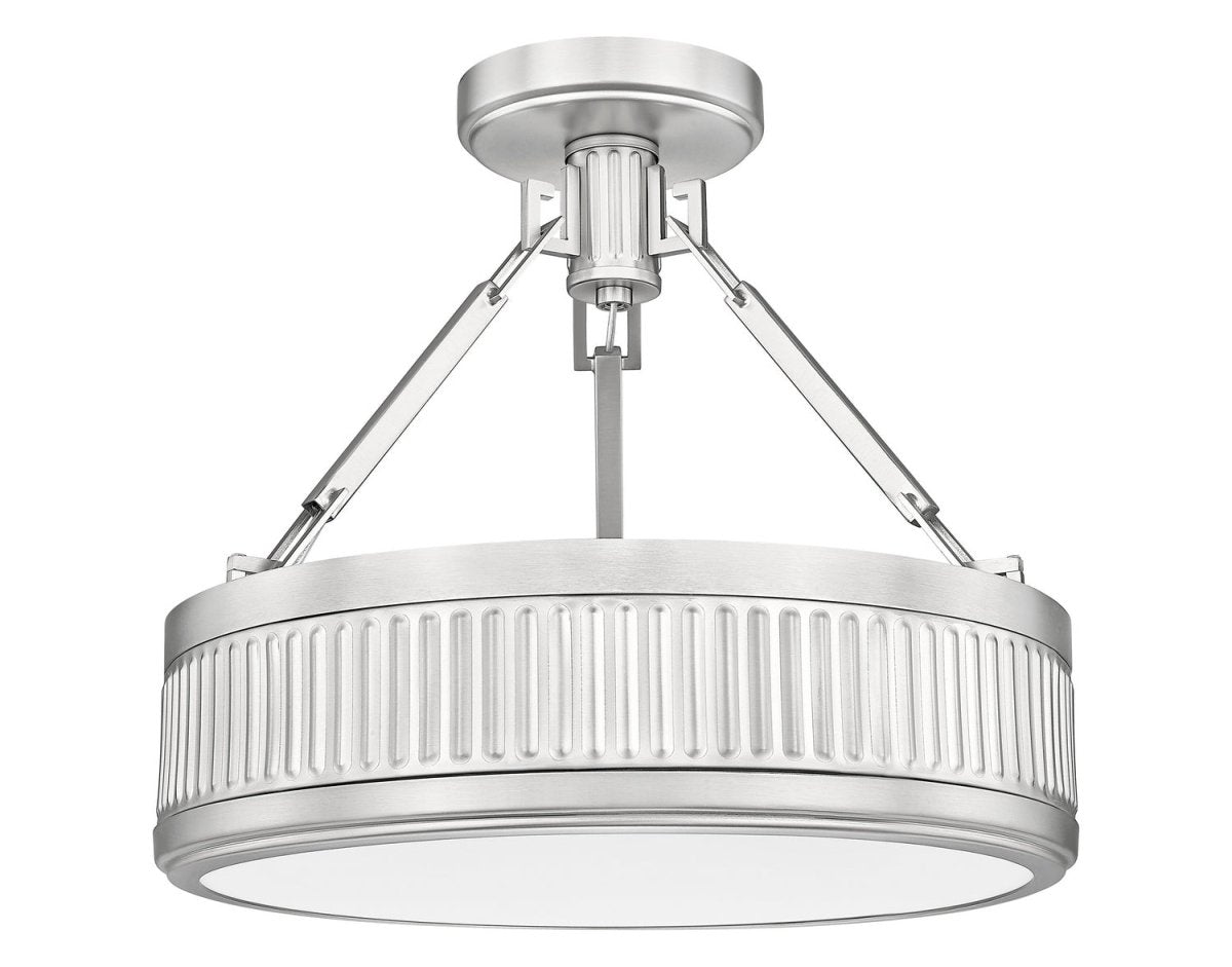 Semi-plafonnier Quinn - Nickel satiné 22" by Z-Lite | Luminaires & cie
