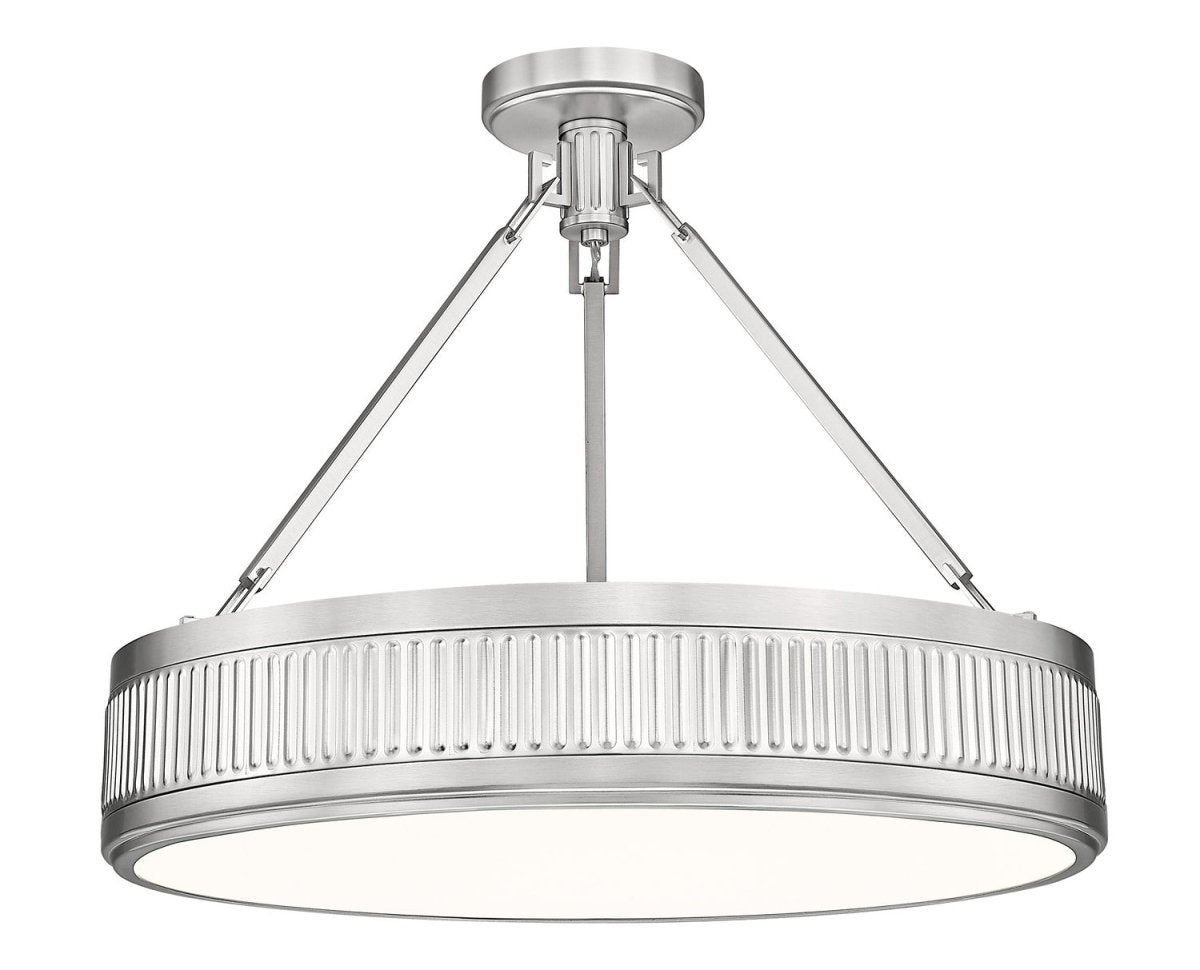 Semi-plafonnier Quinn - Nickel satiné 22" by Z-Lite | Luminaires & cie