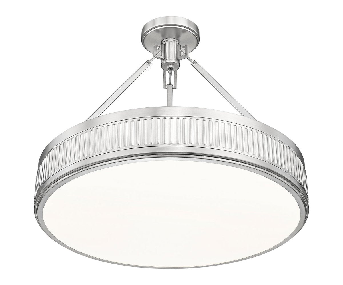 Semi-plafonnier Quinn - Nickel satiné 22" by Z-Lite | Luminaires & cie