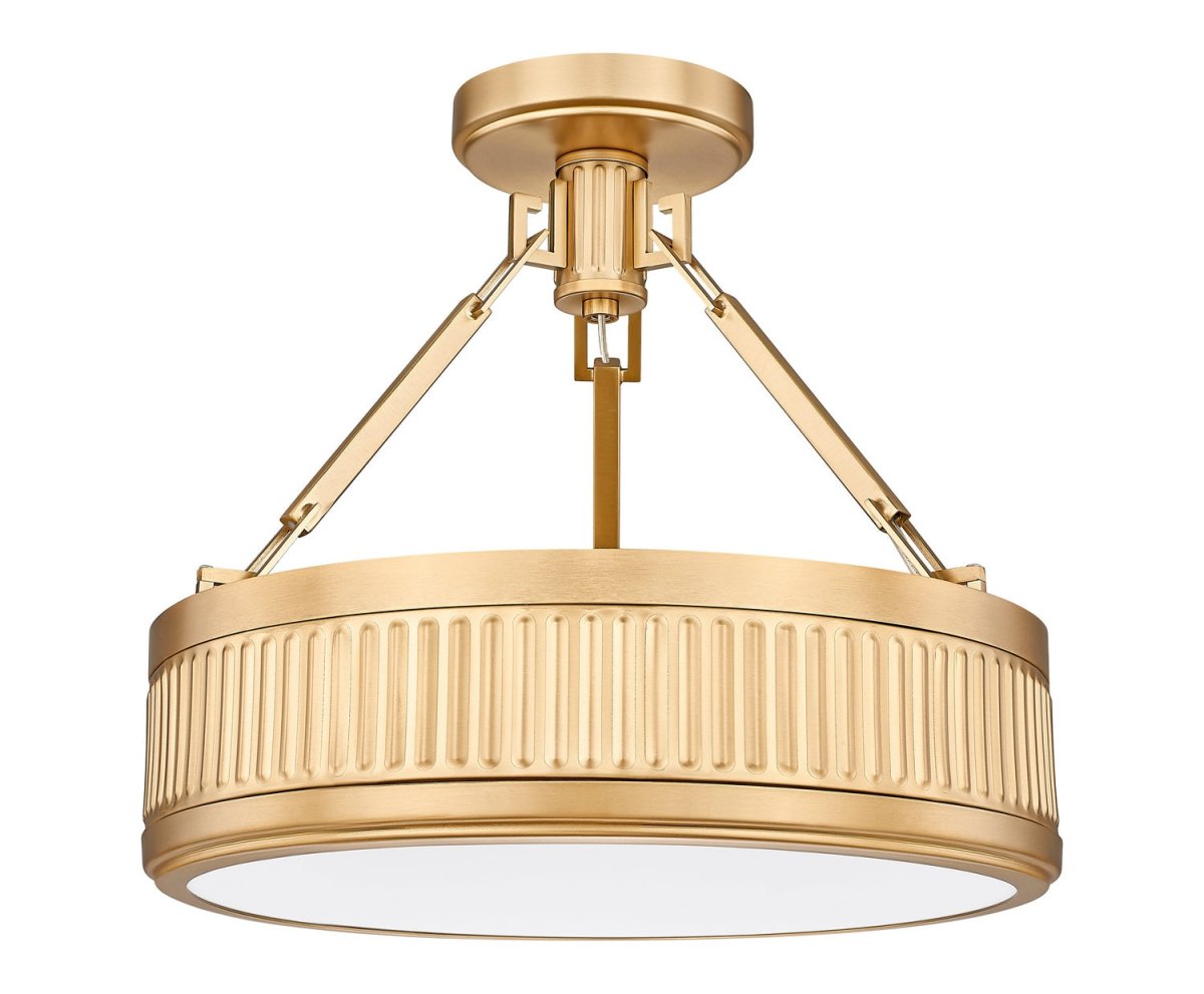 Semi-plafonnier Quinn - Nickel satiné 22" by Z-Lite | Luminaires & cie