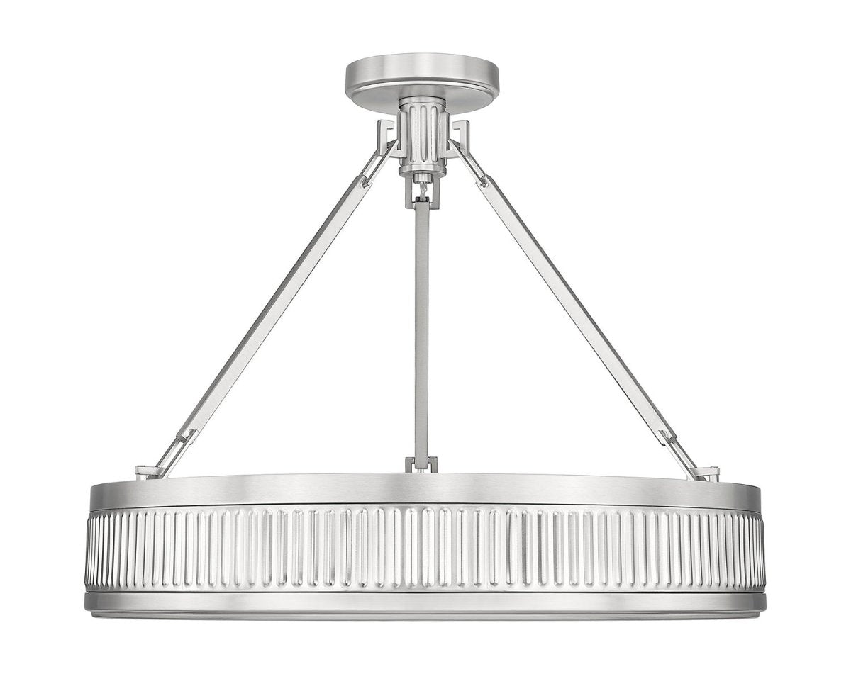 Semi-plafonnier Quinn - Nickel satiné 22" by Z-Lite | Luminaires & cie