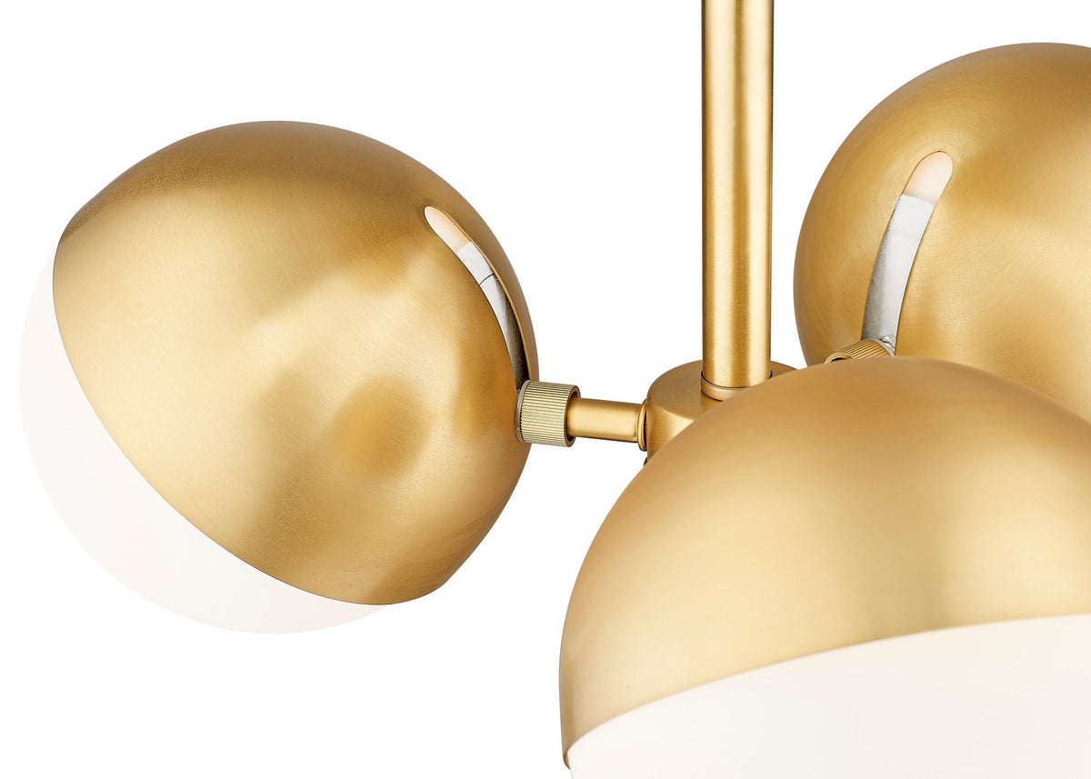 Semi-plafonnier Realm Sphere Or moderne – vue 5