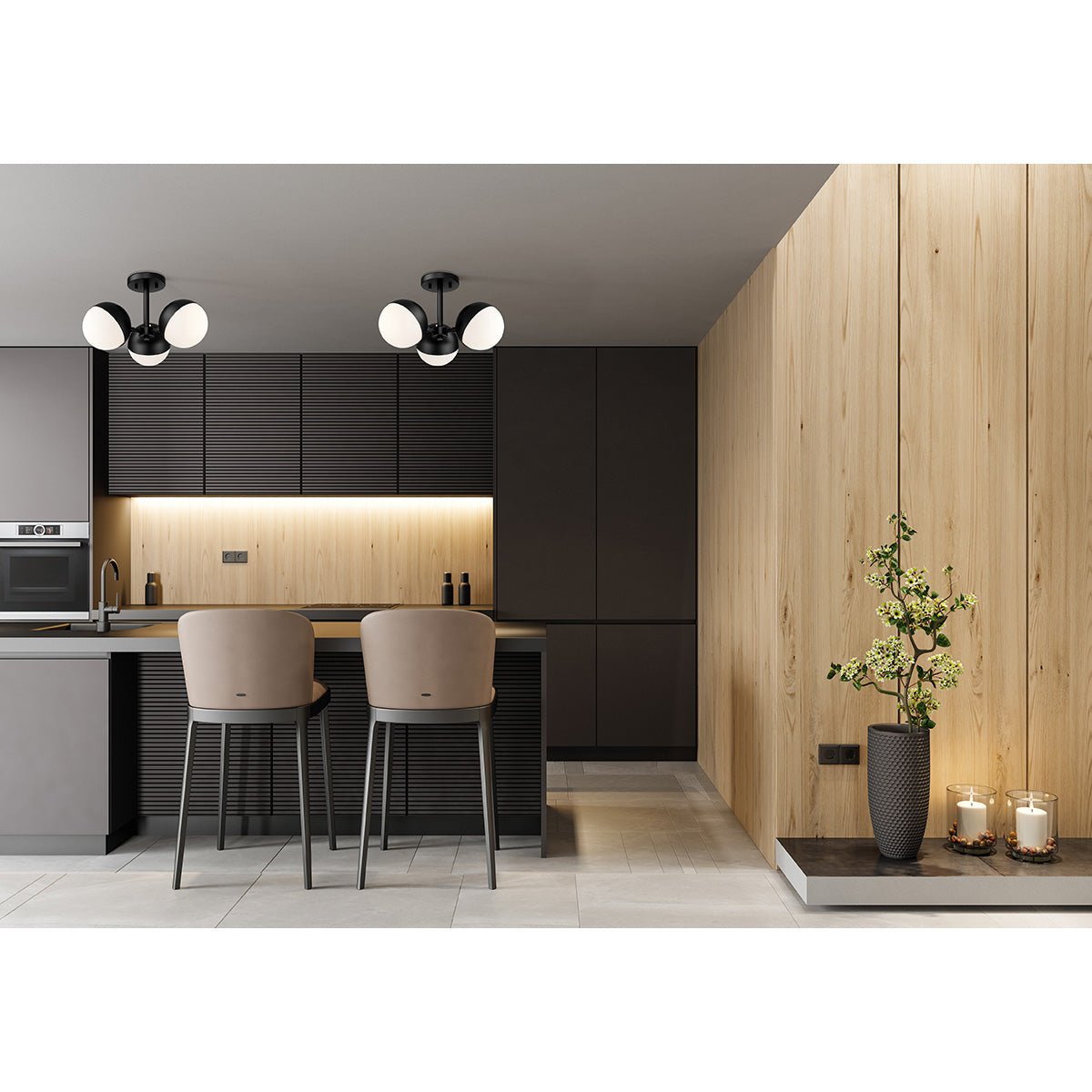 Semi-plafonnier Realm Sphere