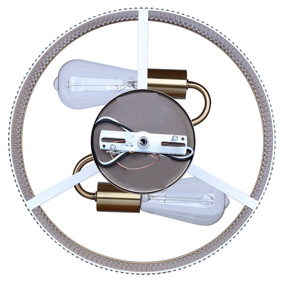 Semi - plafonnier Rexton - Blanc mat by Canarm | Luminaires & cie