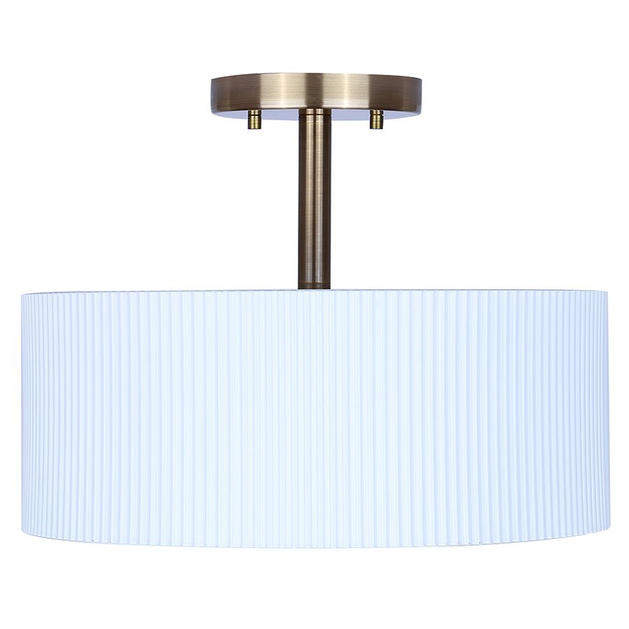 Semi - plafonnier Rexton - Blanc mat by Canarm | Luminaires & cie
