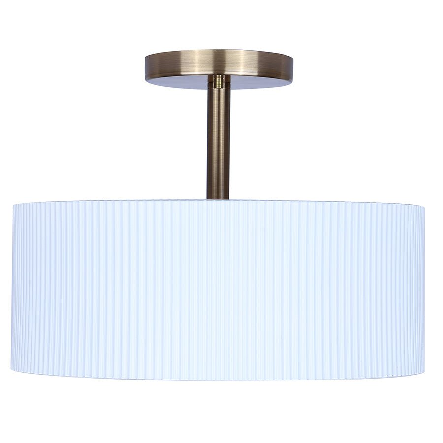 Semi - plafonnier Rexton - Blanc mat by Canarm | Luminaires & cie