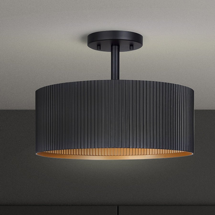 Semi - plafonnier Rexton - Blanc mat by Canarm | Luminaires & cie