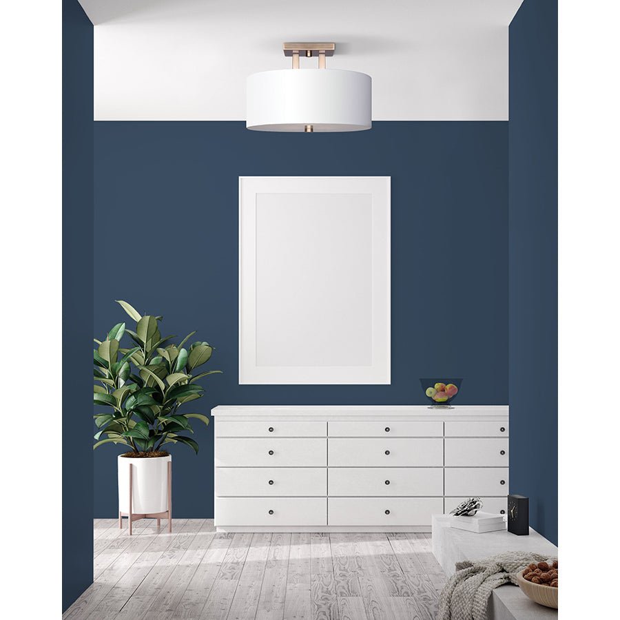 Semi - plafonnier River - Bronze frotté d'huile by Canarm | Luminaires & cie