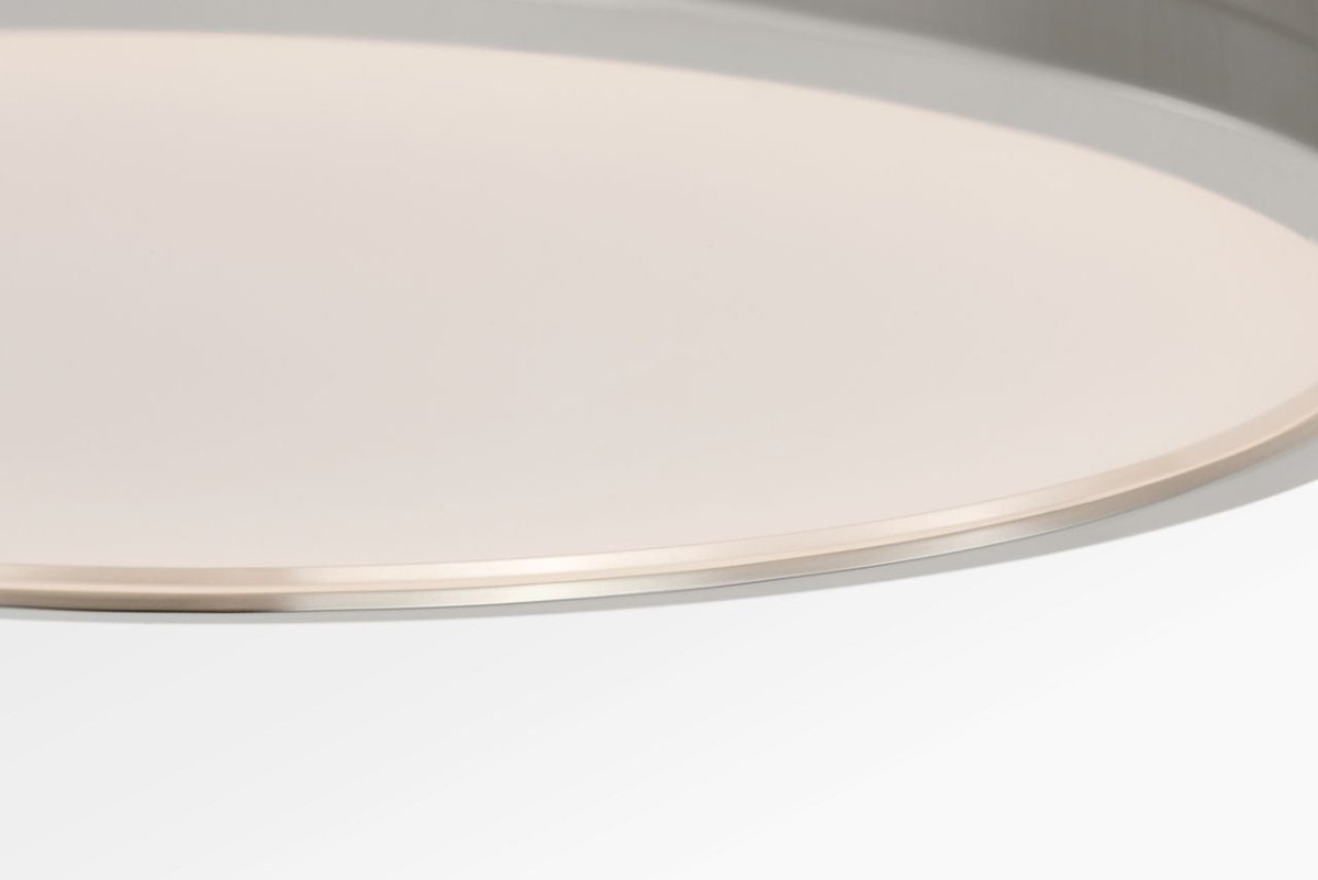 Semi-plafonnier rond Dupont - Nickel poli 12" by Visual Comfort Studio | Luminaires & cie