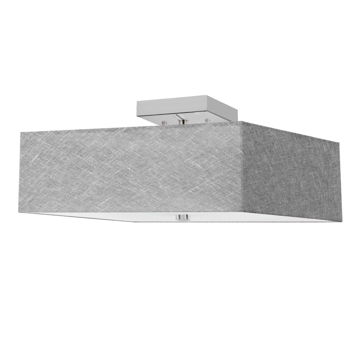 Semi - plafonnier Seren - Chrome poli Gris by Dainolite | Luminaires & cie