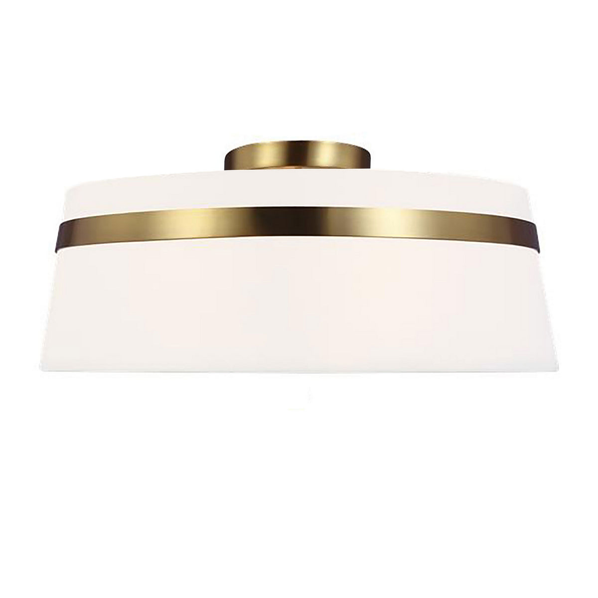 Semi-plafonnier Symphony Blanc / Laiton vieilli – Dainolite
