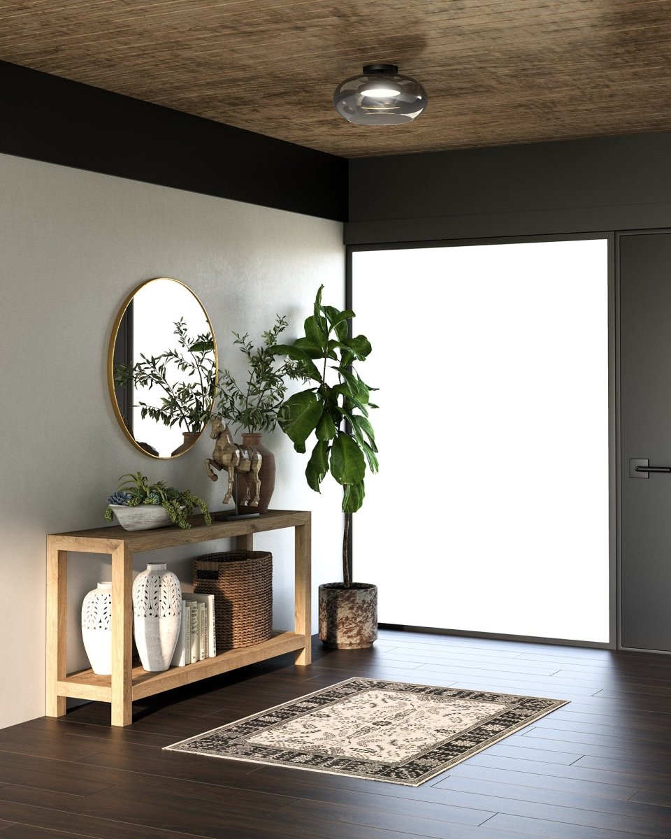 Semi - plafonnier Trinity - Noir / fumé by Kuzco Lighting | Luminaires & cie