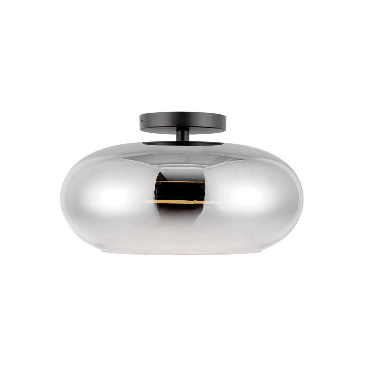 Semi-plafonnier Trinity Noir / Chrome – vue 2