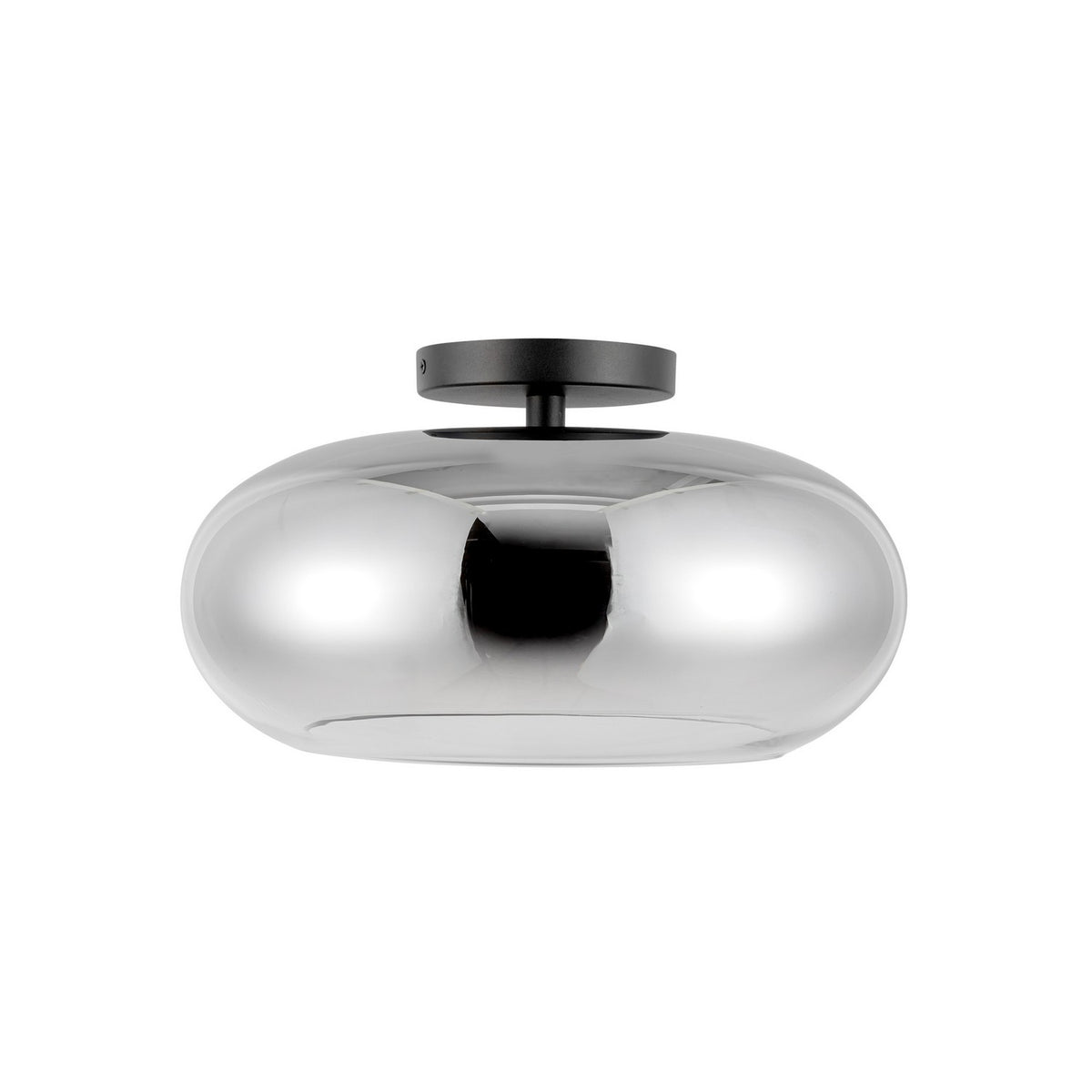 Semi-plafonnier Trinity Noir / Chrome – vue 3