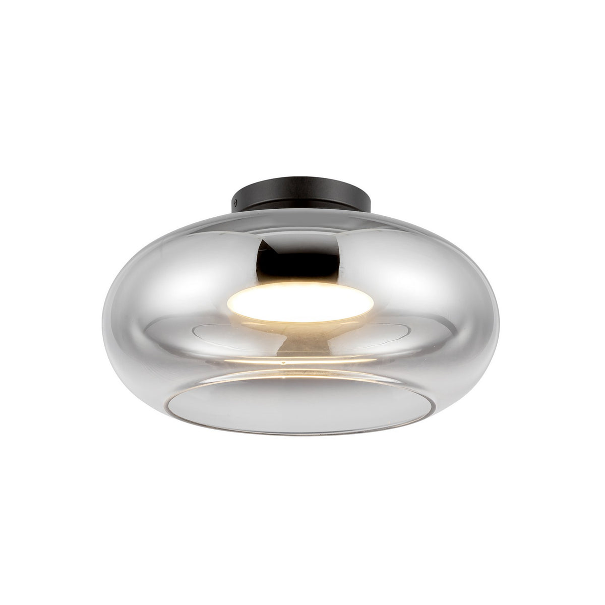 Semi-plafonnier Trinity Noir / Chrome – vue 4