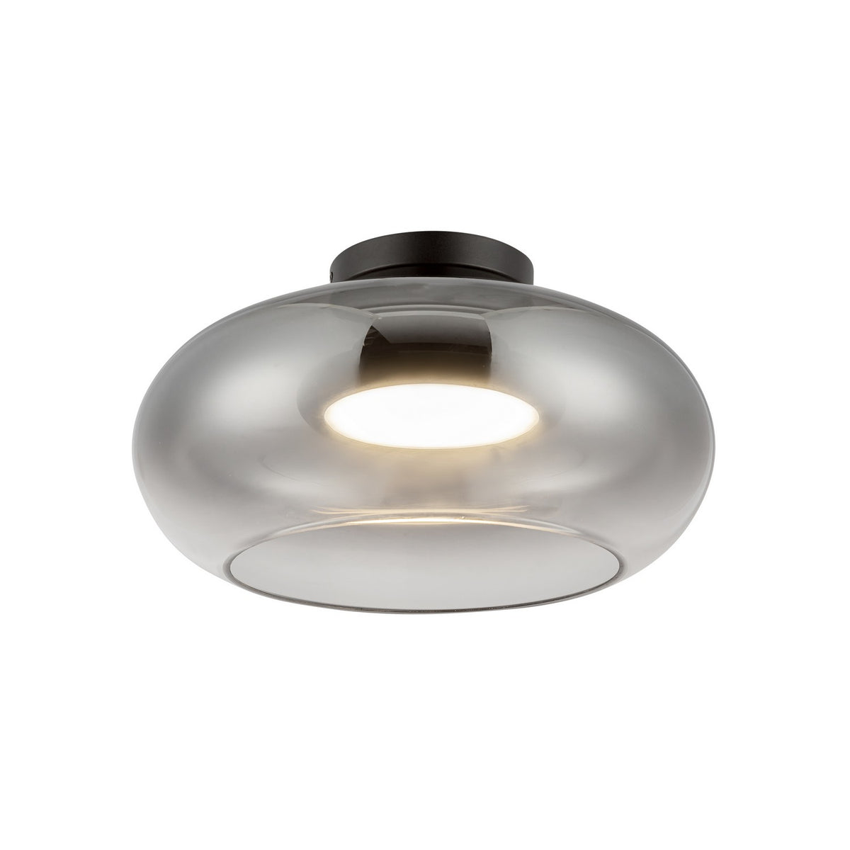 Semi-plafonnier Trinity Noir / Fumé – vue 4