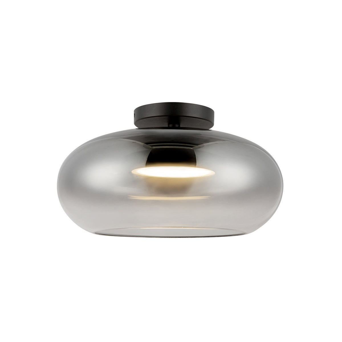 Semi-plafonnier Trinity Noir / Fumé – Kuzco Lighting